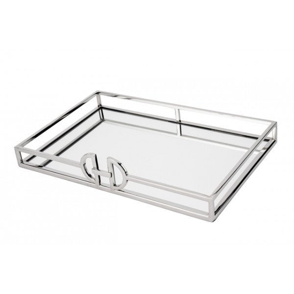 Buy Large Rectangle DD Mirror Tray by Flair - at White Doors & Co