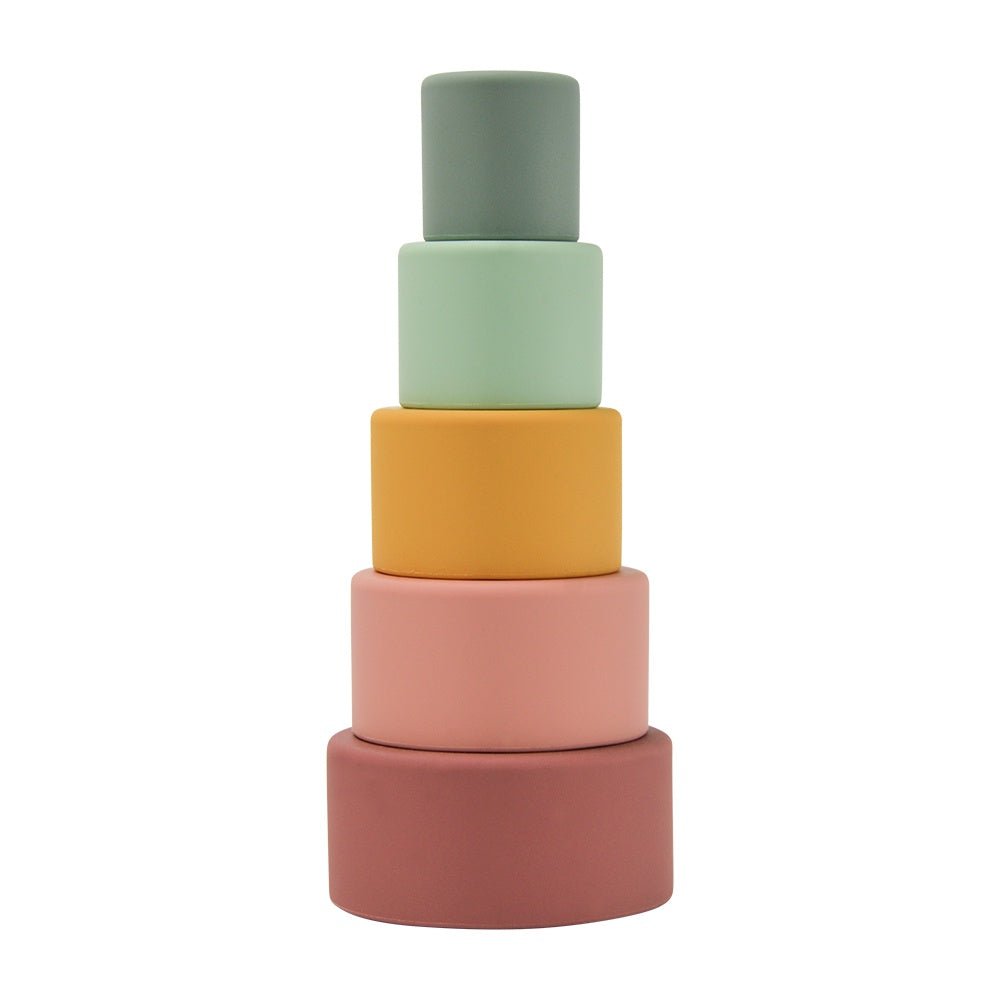 Buy SILICONE STACKING CUPS - PINK by Annabel Trends - at White Doors & Co