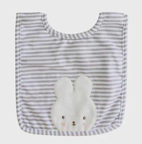 Buy Baby Bunny Bib Grey by Alimrose - at White Doors & Co