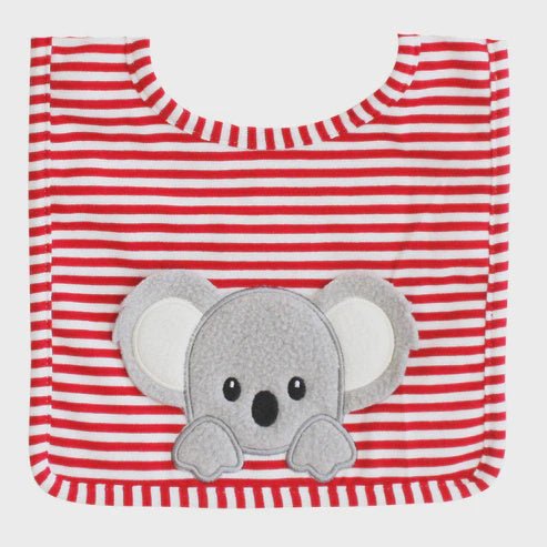 Buy Baby Koala Bib Red by Alimrose - at White Doors & Co