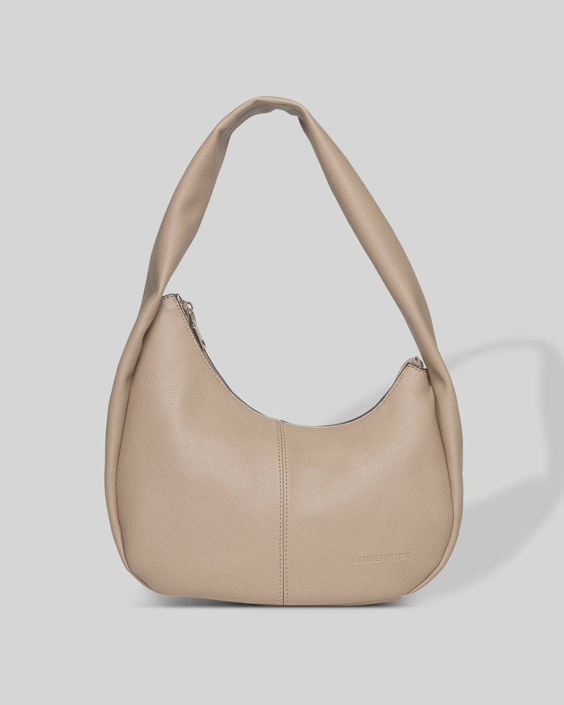 Buy Capri Shoulder Bag - Stone by Louenhide - at White Doors & Co