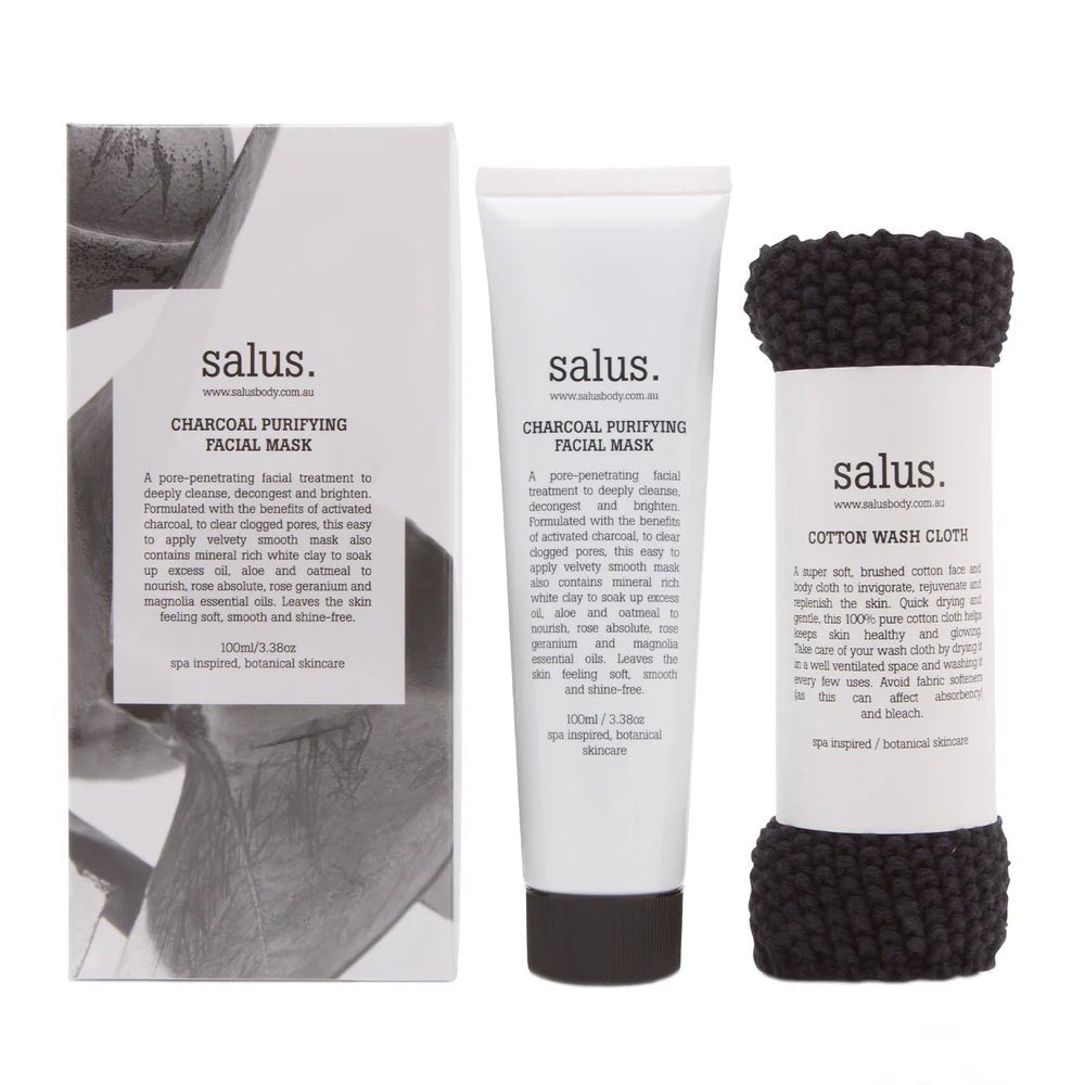Buy Charcoal Purifying Facial Mask Set by Salus - at White Doors & Co