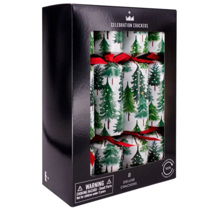 Buy Deluxe Crackers - Snowy Tree (8 Pack) by Paperie - at White Doors & Co