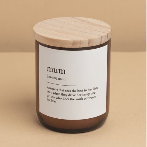 Buy Dictionary Meaning Candle - mum by The Commonfolk Traders - at White Doors & Co