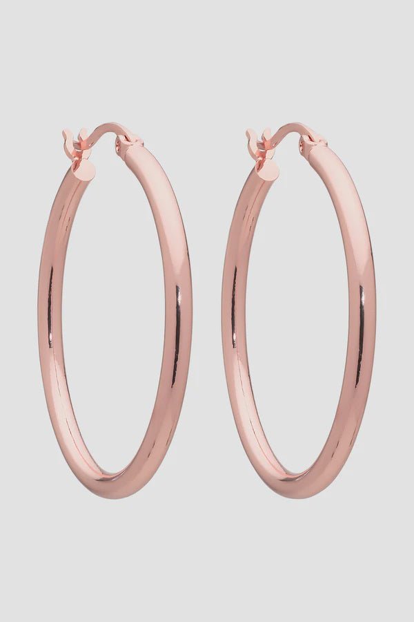 Buy Erika Rose Gold Hoop Earring by Liberte - at White Doors & Co