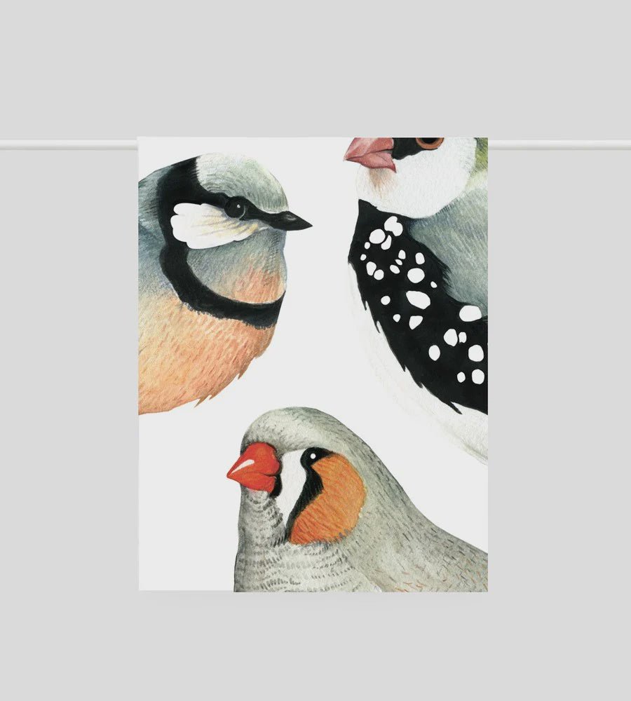 Buy Father Rabbit | Tea Towel | Birds by Father Rabbit - at White Doors & Co