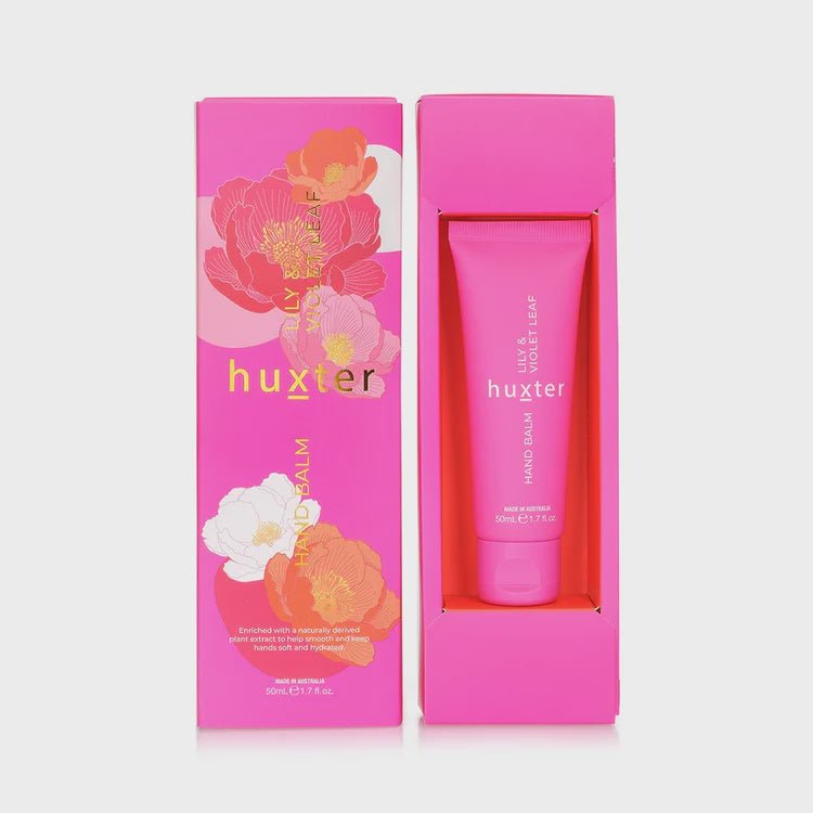 Buy Hand Balm Gift Box | Lily & Violet Leaf 50ml by Huxter - at White Doors & Co