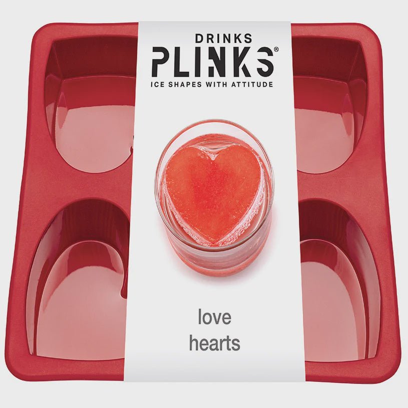 Buy Ice Cube Tray - Love HEARTS by Drinks Plinks - at White Doors & Co