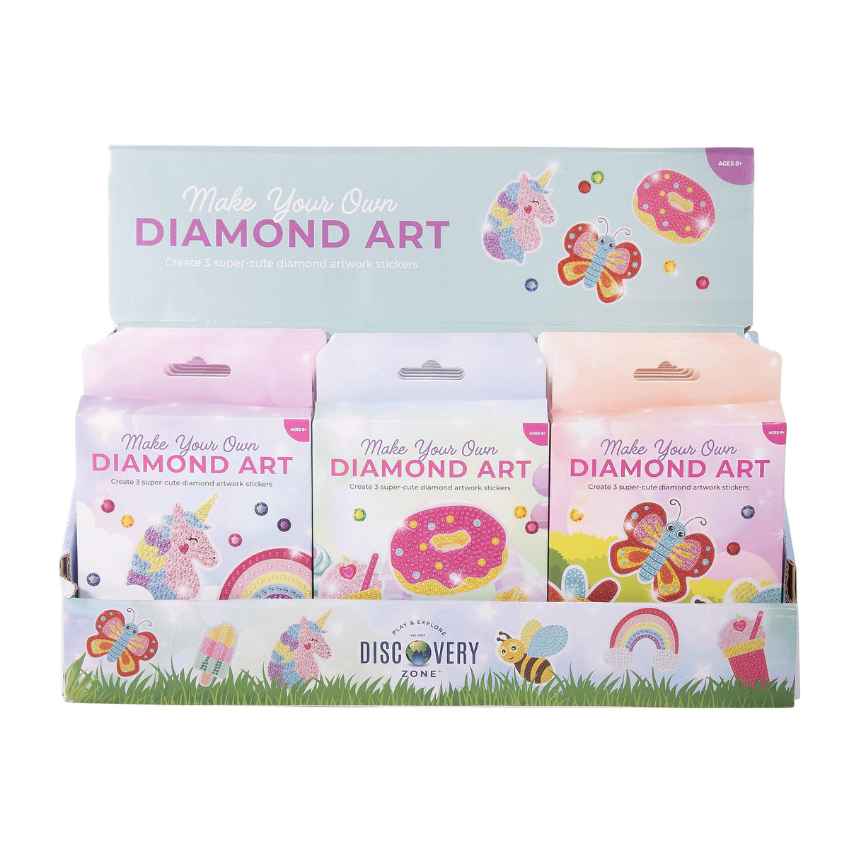 Discovery Zone Diamond Art Stickers 3pcs Set – Whitedoorsandco