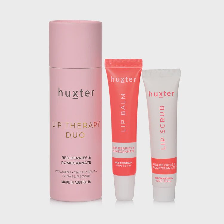 Buy Lip Therapy Duo - Pale Pink - Red Berries & Pomegranate by Huxter - at White Doors & Co
