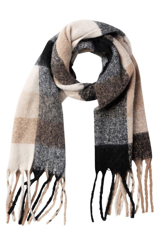 Buy Mawson Check Caramel Scarf by Indus Design - at White Doors & Co
