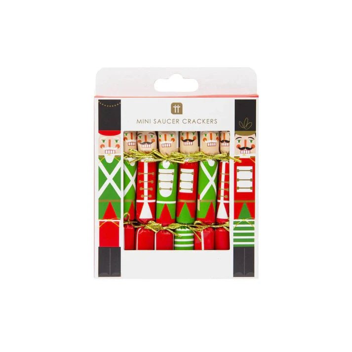 Buy Nutcracker Mini Saucer Crackers (Pack of 8) by Paperie - at White Doors & Co