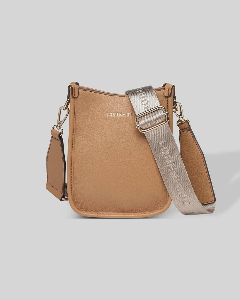 Buy Parker Phone Crossbody Bag - Camel by Louenhide - at White Doors & Co