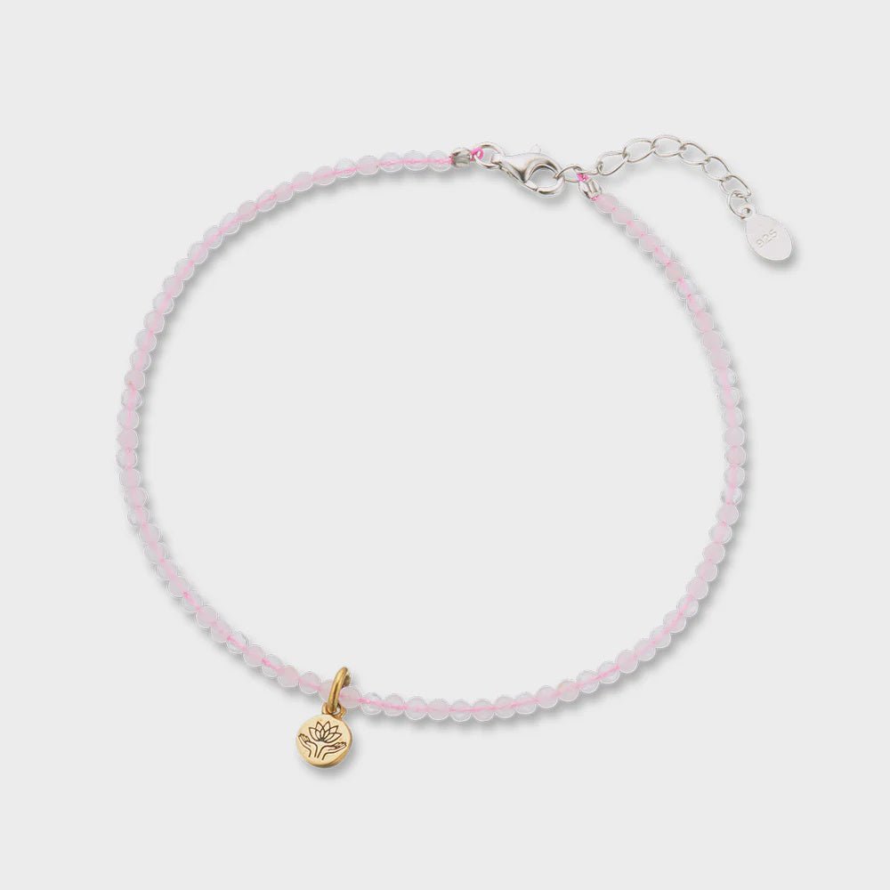 Buy Rose Quartz celestial gem bracelet by Palas - at White Doors & Co