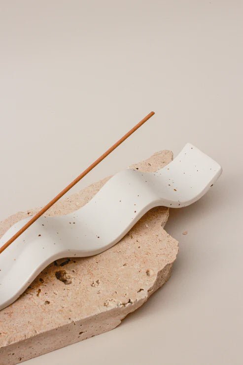 Buy Waves Incense Holder by The Commonfolk Traders - at White Doors & Co