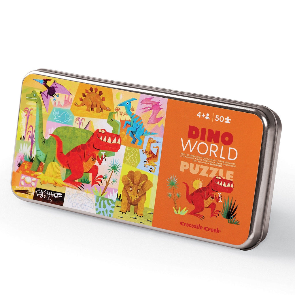 Buy 50 pc Tin Puzzle - Dino World by Tiger Tribe - at White Doors & Co