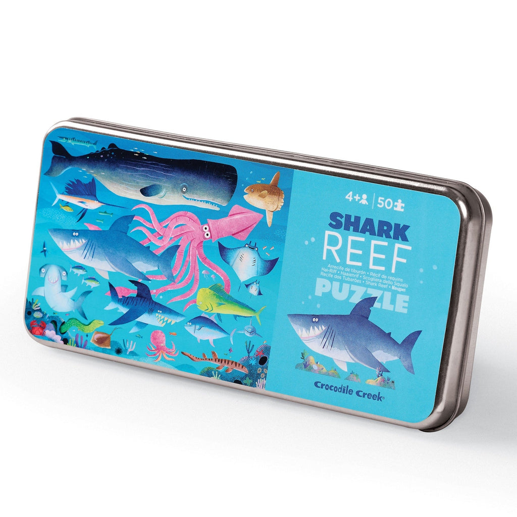 Buy 50 pc Tin Puzzle - Shark Reef by Tiger Tribe - at White Doors & Co