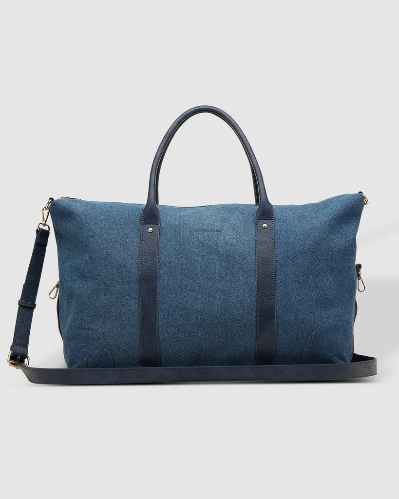 Buy Alexis Canvas Weekender Travel Bag - Denim by Louenhide - at White Doors & Co