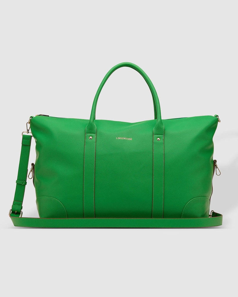 Buy Alexis Weekender Travel Bag -Apple Green by Louenhide - at White Doors & Co