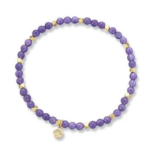 Buy Amethyst Aura of gold gem bracelet 19cm by Palas - at White Doors & Co