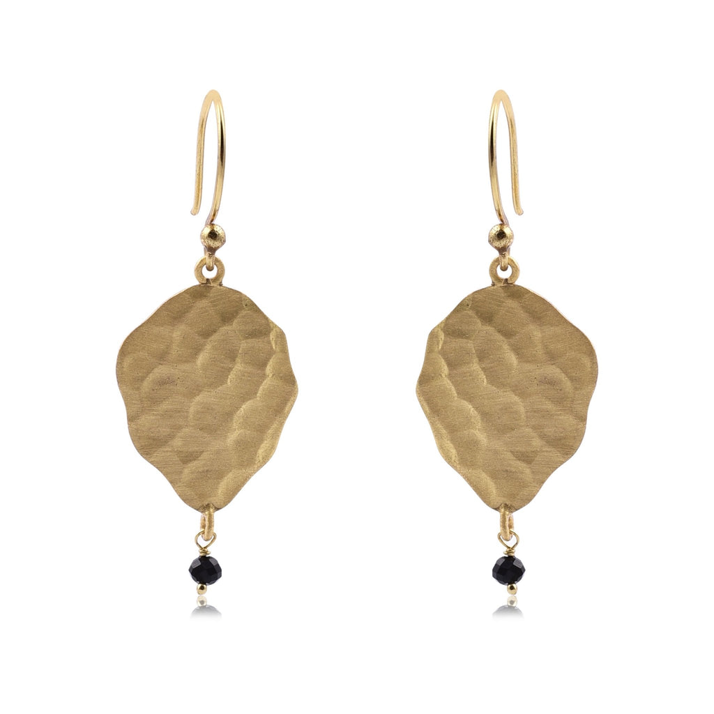 Buy Anais Gold Earrings - Black Onyx by Susan Rose - at White Doors & Co