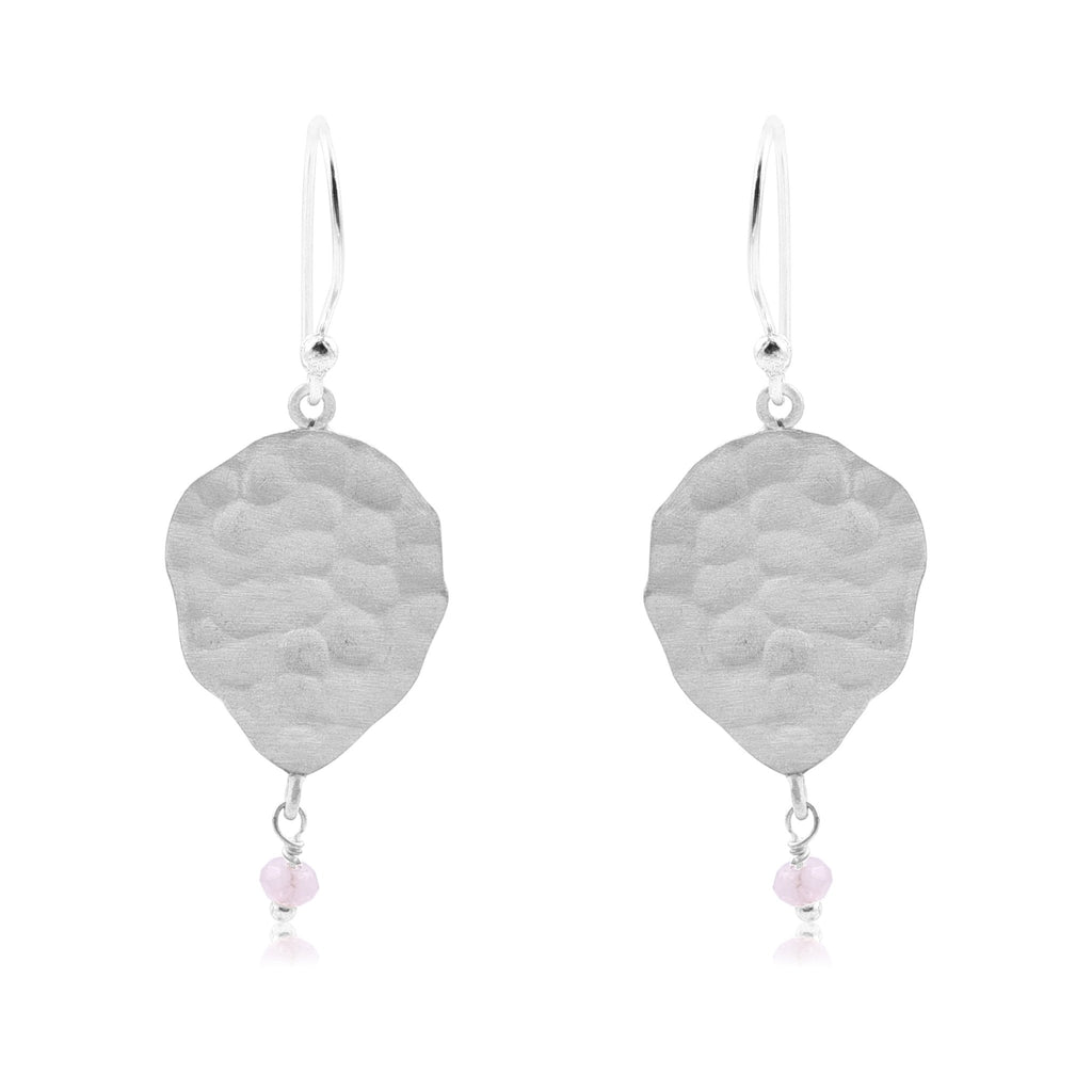 Buy Anais Silver Earrings - Rose Quartz by Susan Rose - at White Doors & Co