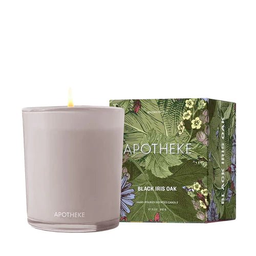 Buy Apotheke Black Iris Oak 70hr Candle by Apotheke - at White Doors & Co