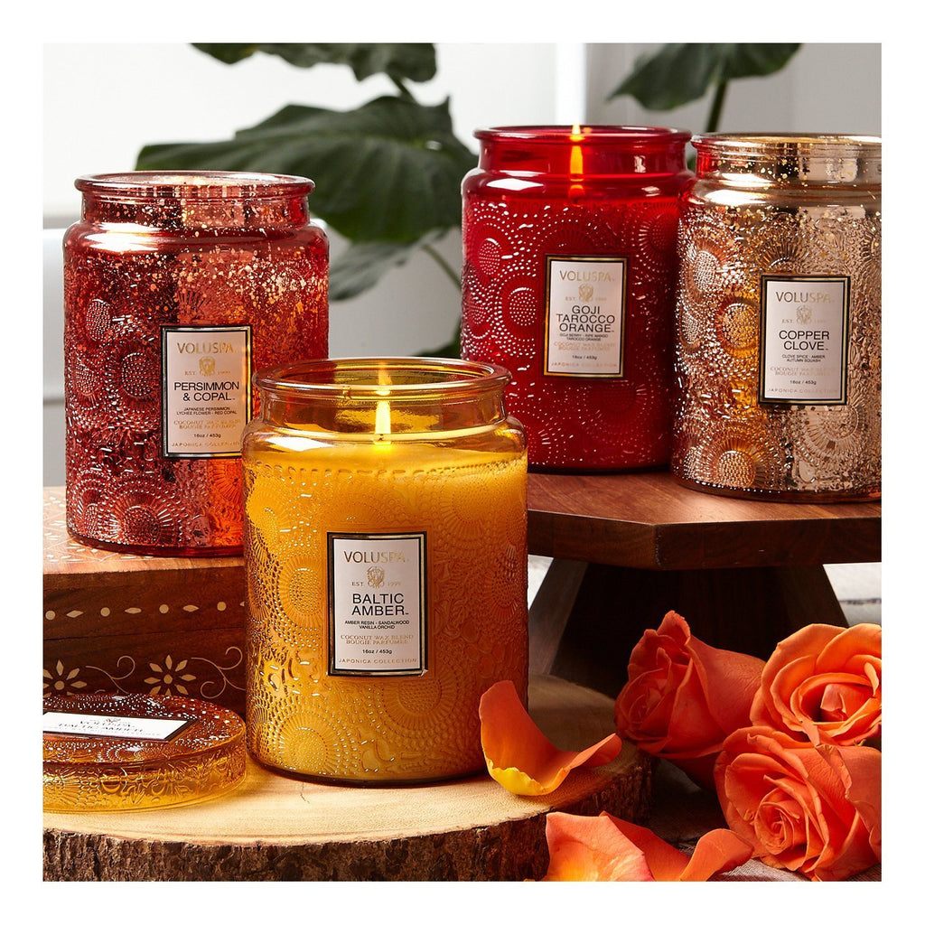 Buy Baltic Amber Glass Candle by Voluspa - at White Doors & Co