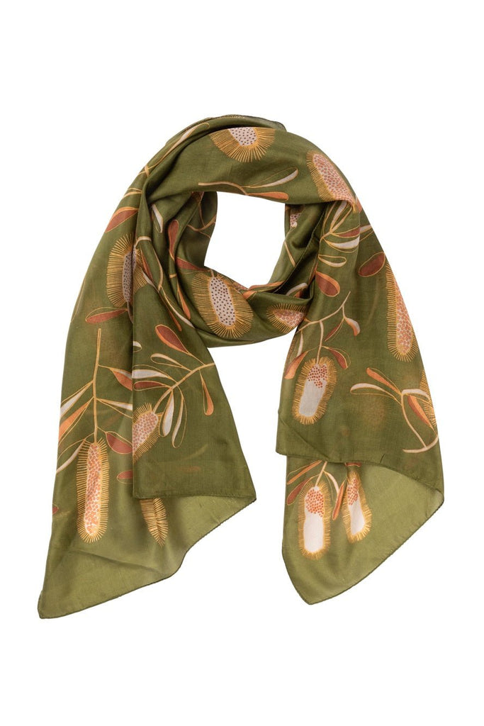 Buy Banksia Silk Scarf by Indus Design - at White Doors & Co
