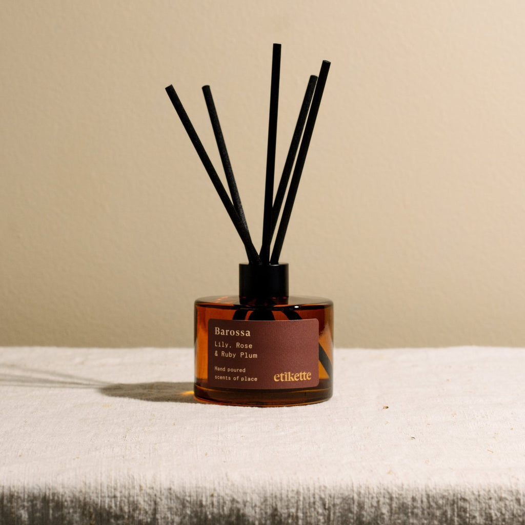 Buy Barossa /Lily Rose & Ruby Plum Eco Reed Diffuser by Etikette - at White Doors & Co