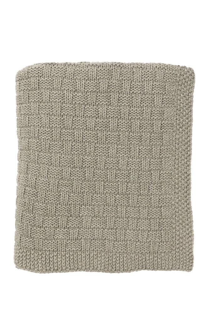 Buy Basket Weave Throw - Sage by Indus Design - at White Doors & Co