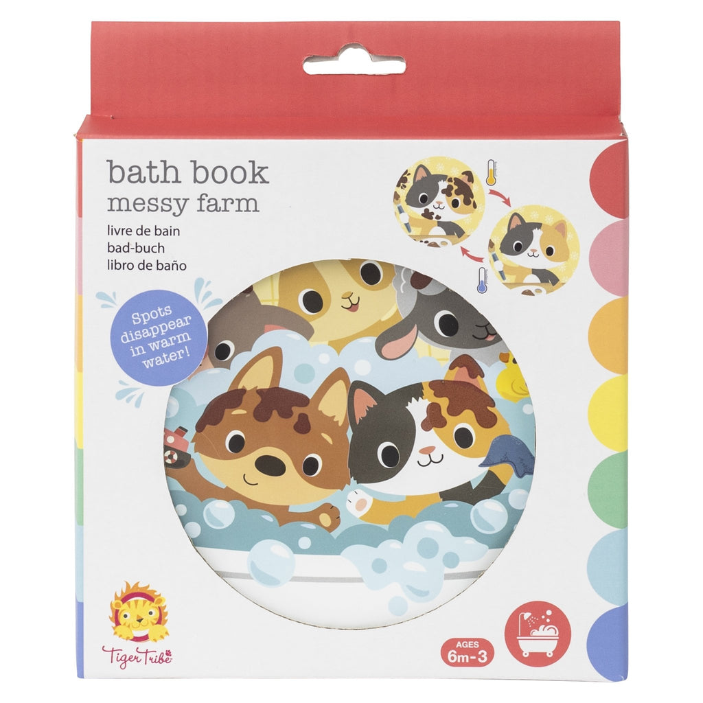 Buy Bath Book - Messy Farm by Tiger Tribe - at White Doors & Co