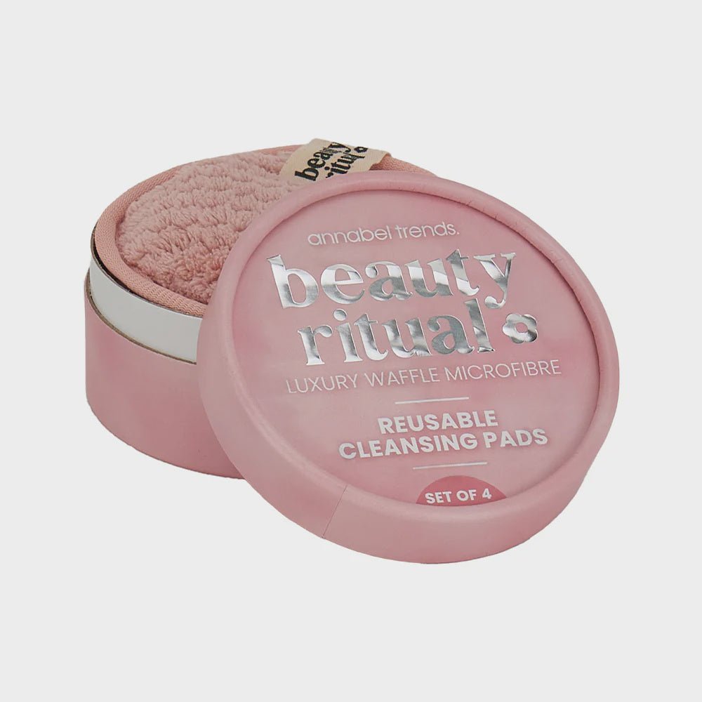 Buy Beauty Ritual - Luxury Waffle Cleansing Pads 4pc- Dusty Pink by Annabel Trends - at White Doors & Co