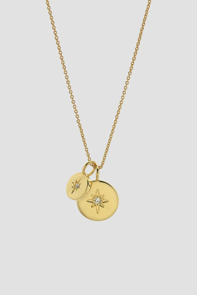 Buy Beck Gold Clear Necklace by Liberte - at White Doors & Co
