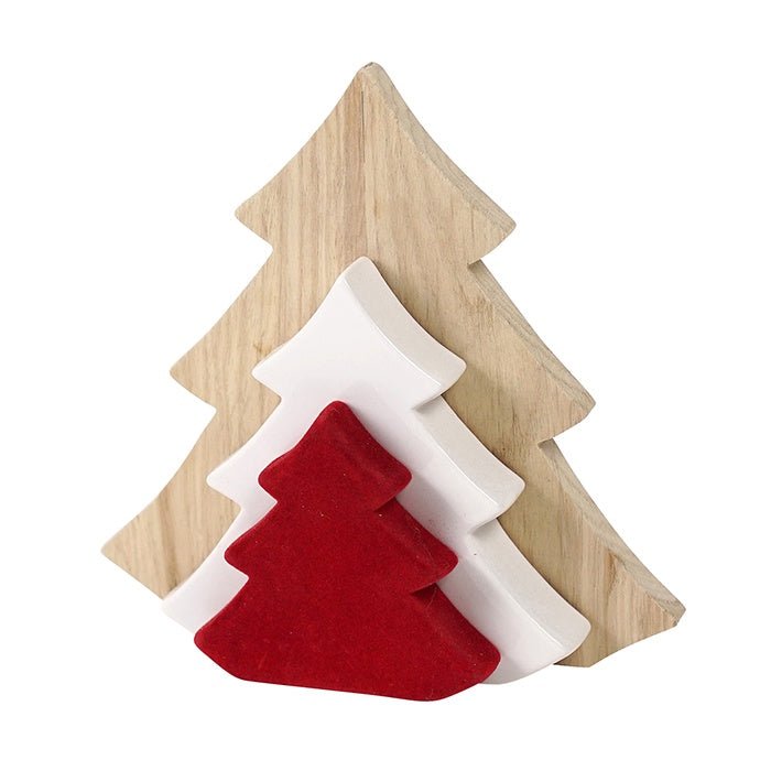 Buy Bergen Timber Ceramic Red Tree Large (Set Of 3) by Swing - at White Doors & Co