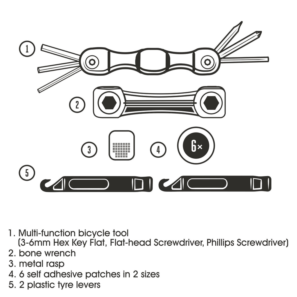 Buy Bicycle Puncture Repair Kit - by Wild & Wolf - at White Doors & Co