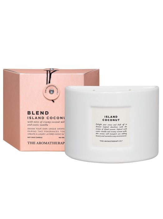 Buy Blend Candle 280g Island Coconut by The Aromtherapy Company - at White Doors & Co