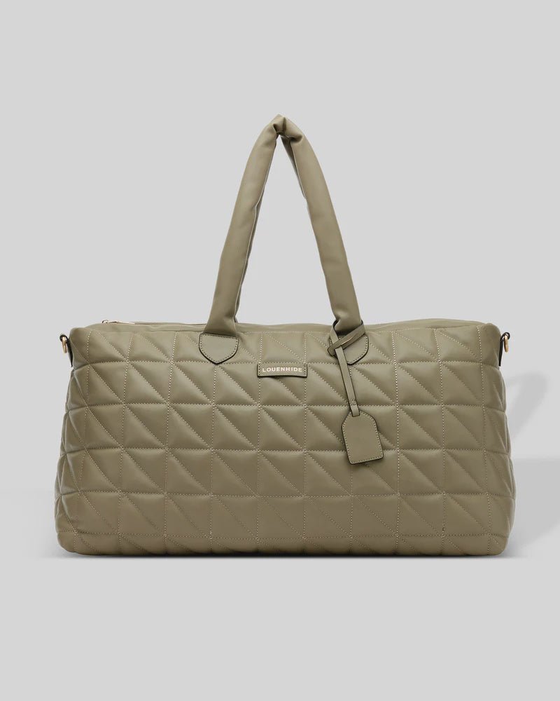 Buy Canyon Puffer Overnight Bag - Khaki by Louenhide - at White Doors & Co