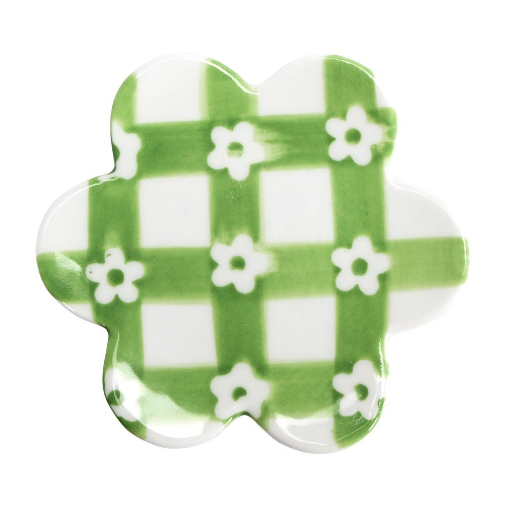Buy CERAMIC TRINKET DISH - DAISY GREEN by Annabel Trends - at White Doors & Co