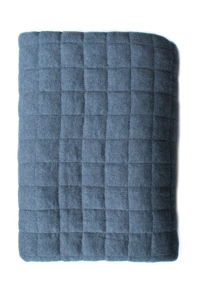 Buy Check Quilted Bed Cover Charco by Indus Design - at White Doors & Co