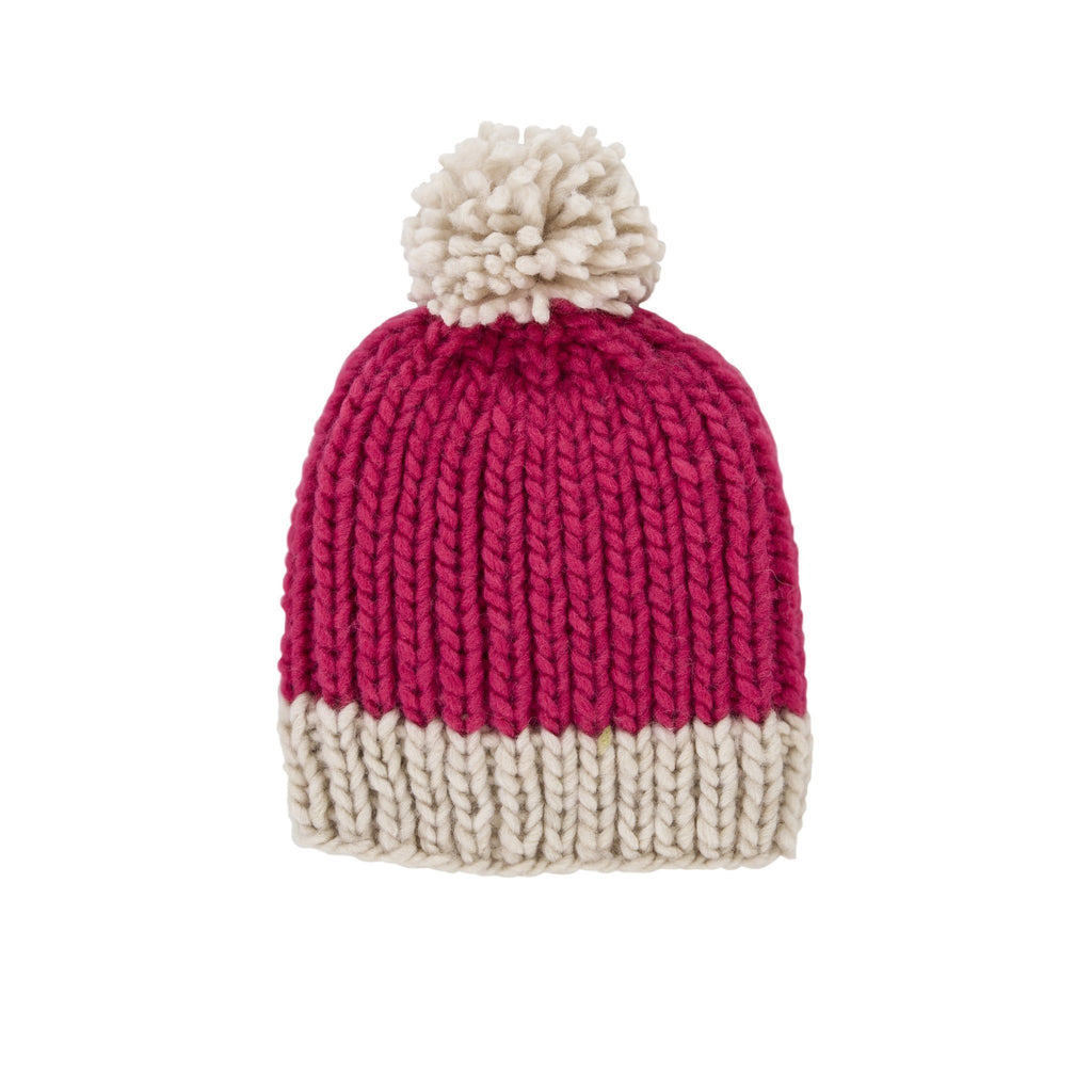 Buy Chunky Beanie - Fuschia ( M ) by Acorn Kids - at White Doors & Co