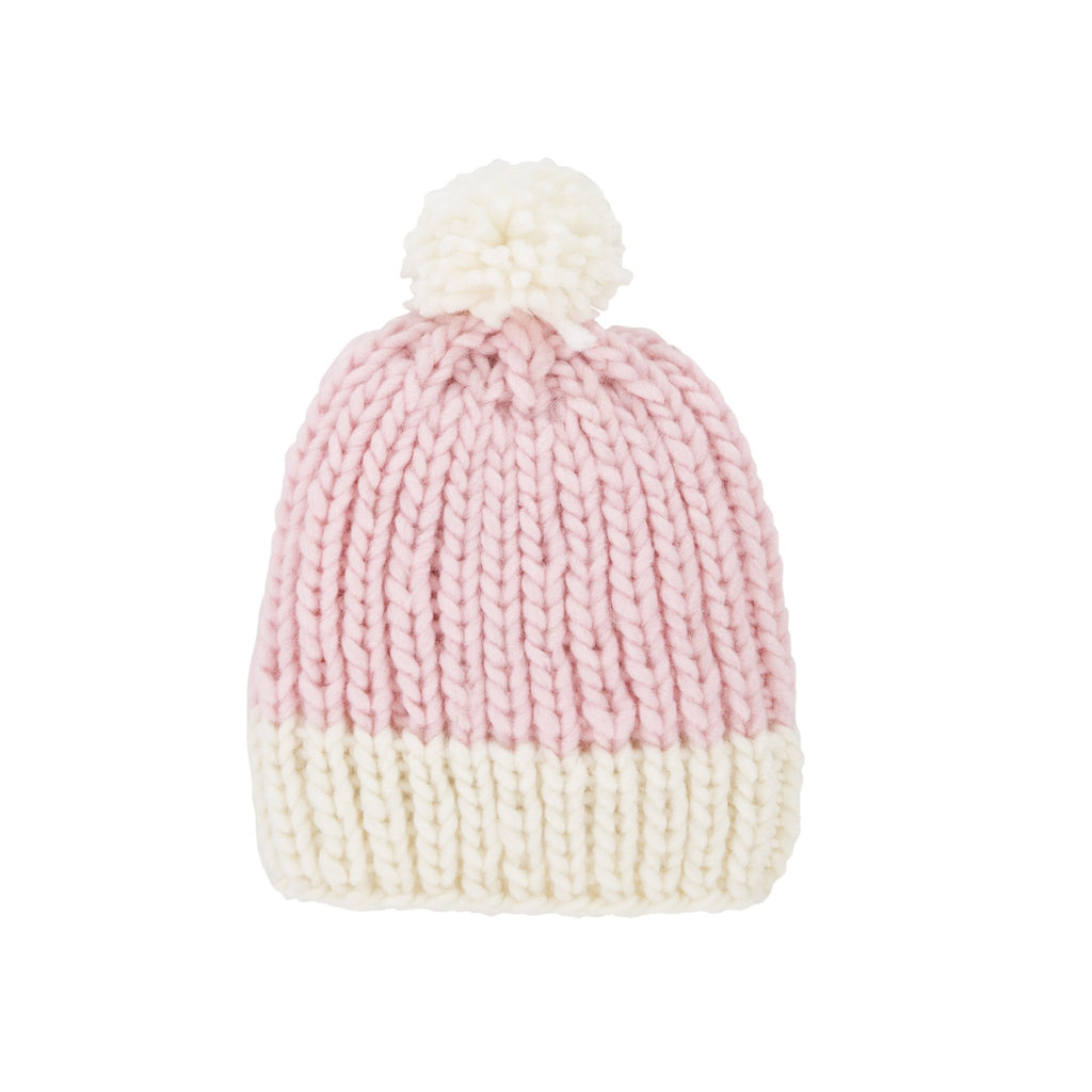 Buy Chunky Beanie - Pale Pink (M) by Acorn Kids - at White Doors & Co