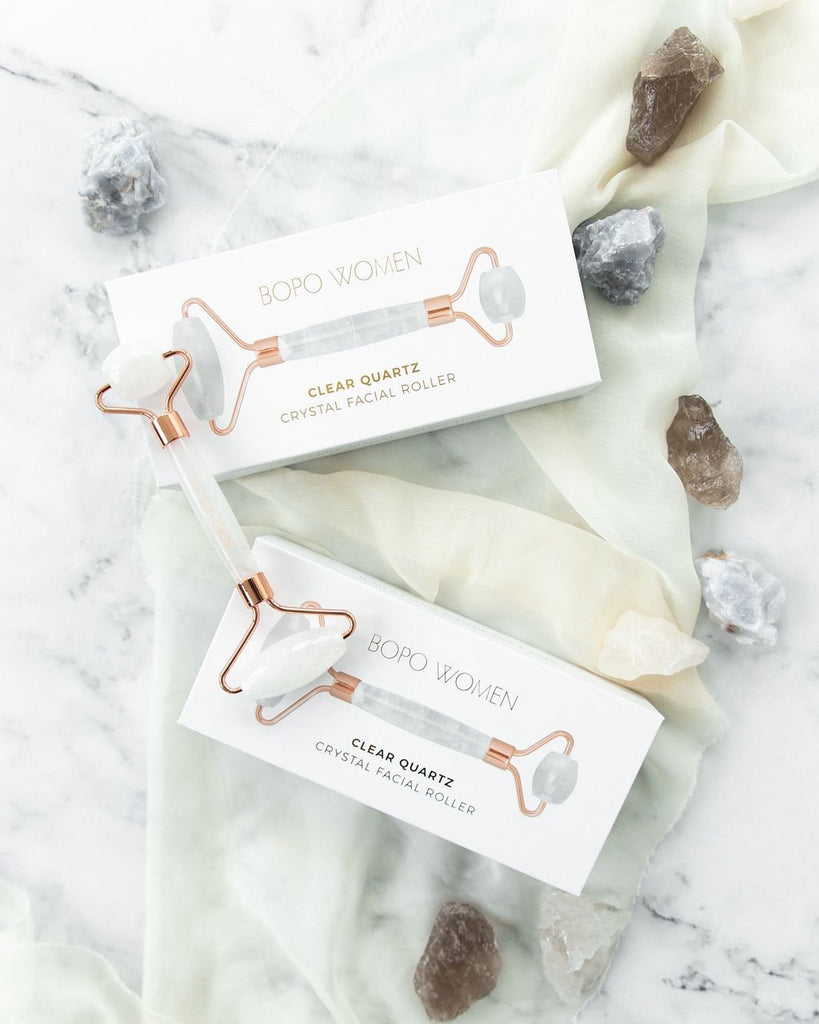 Buy Clear Quartz Facial Roller by Bopo Woman - at White Doors & Co