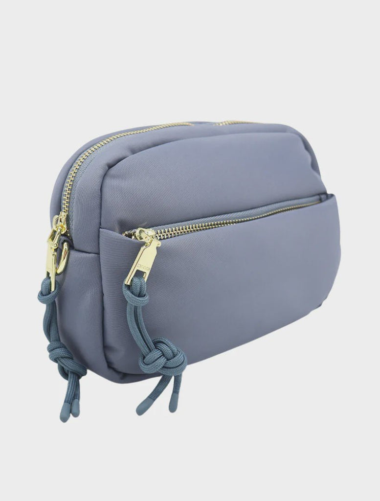 Buy Cleo Cross Body Bag Dusty Blue by Zjoosh - at White Doors & Co