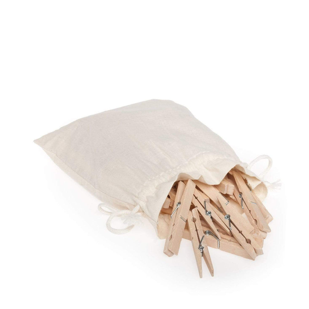 Buy Clothes Pegs in Cotton Bag by Redecker - at White Doors & Co