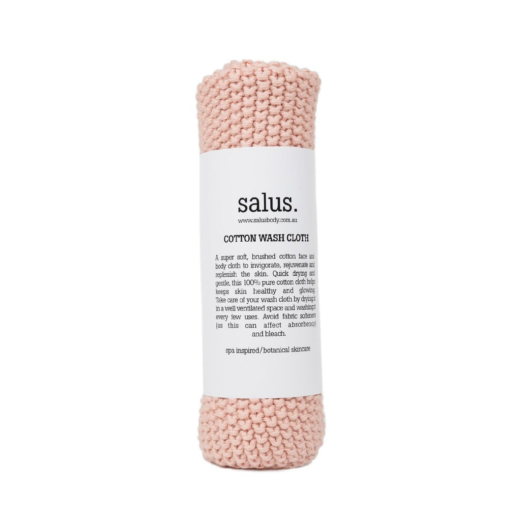 Buy Cotton Wash Cloth - Pink by Salus - at White Doors & Co