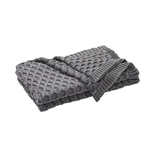 Buy Delaney Throw - Monument by Warwick - at White Doors & Co