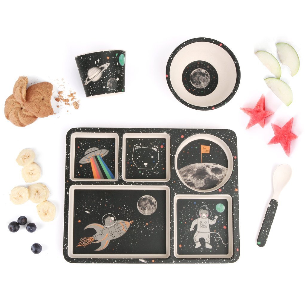 Buy Divided Plate Set - Space Adventure by Love Mae - at White Doors & Co