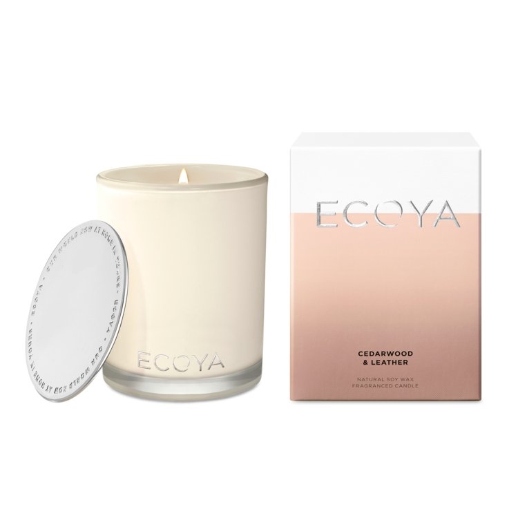 Buy ECOYA Cedarwood & Leather Madsion Candle by Ecoya - at White Doors & Co