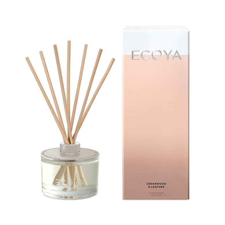 Buy Ecoya Cedarwood & Leather Reed Diffuser by Ecoya - at White Doors & Co